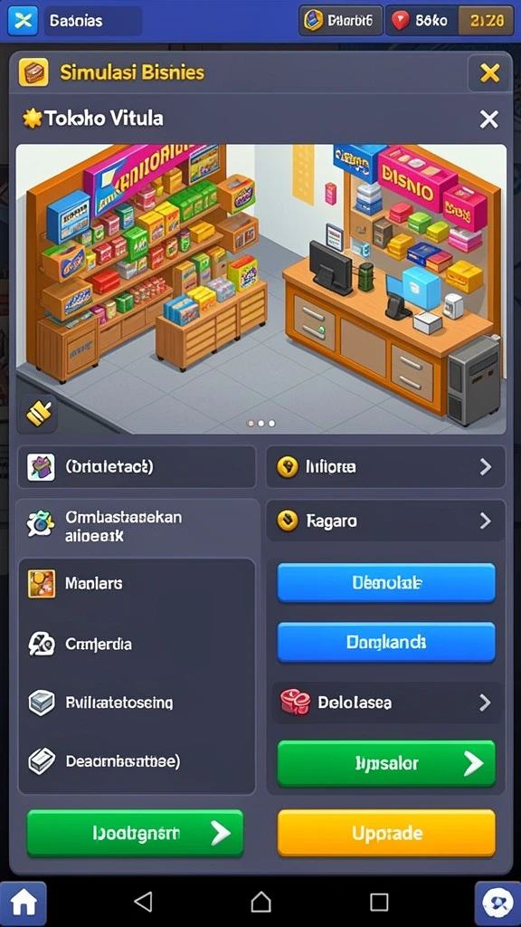 Tampilan antarmuka yang intuitif dan menarik.