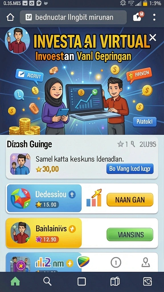 Karakter lucu yang bisa kamu pilih dan kustomisasi.