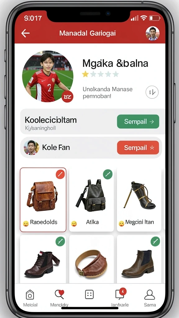 Fitur komunitas untuk berinteraksi dengan pemain lain.