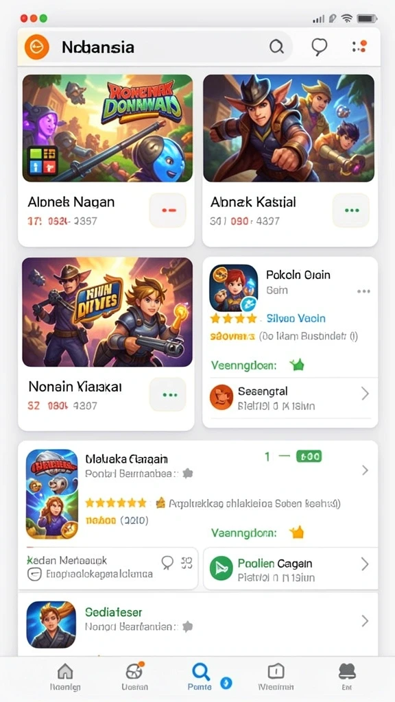Karakter yang lucu dan penuh warna dalam permainan.