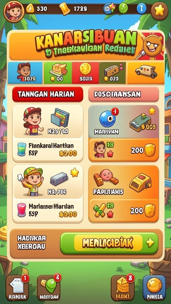 Salah satu level yang penuh tantangan.