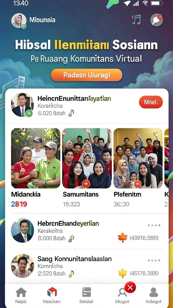 Tampilan utama CU888 dengan grafis yang menarik.
