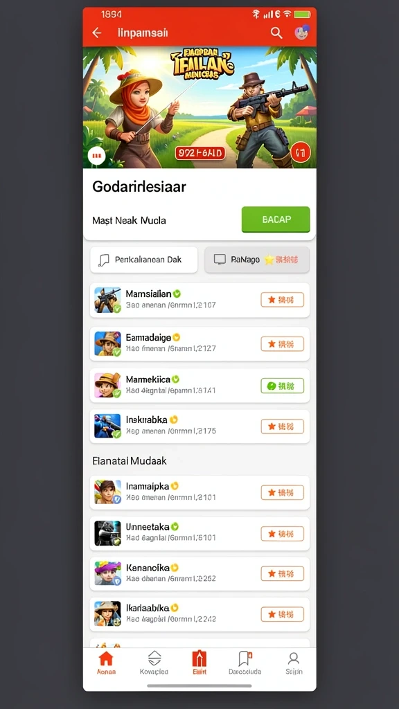 Memperlihatkan gameplay seru dalam level yang menantang.