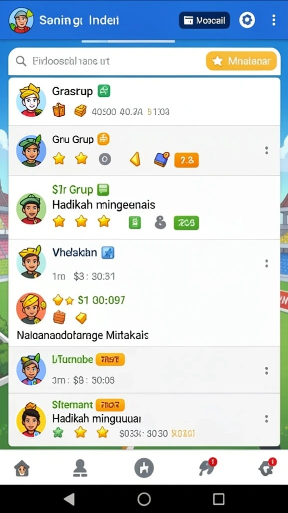 Sistem pertarungan yang dinamis dan interaktif.
