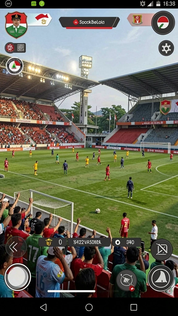 Tampilan awal permainan yang menampilkan karakter utama.
