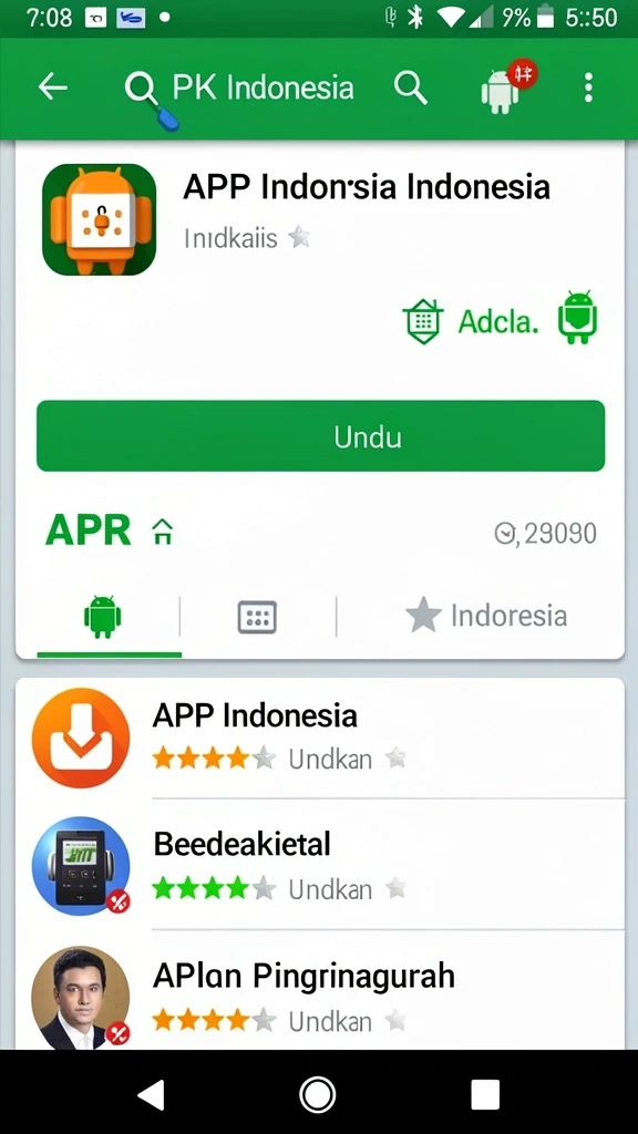 Tampilan menu utama yang menarik dan user-friendly.
