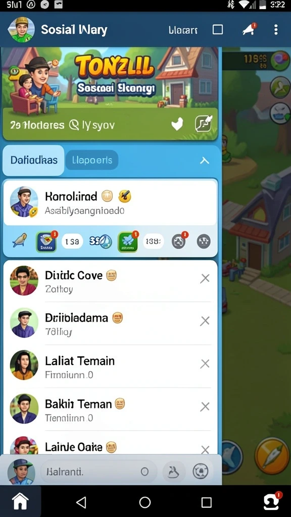 Screenshot permainan kartu yang penuh aksi.