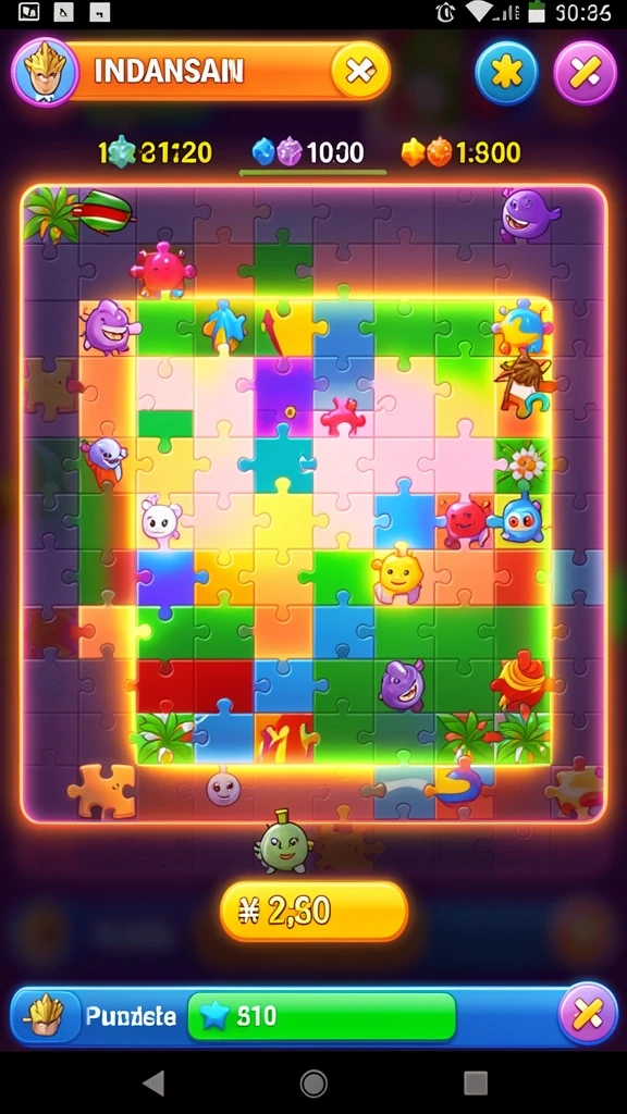 Screenshot gameplay dengan tema slot yang menarik.
