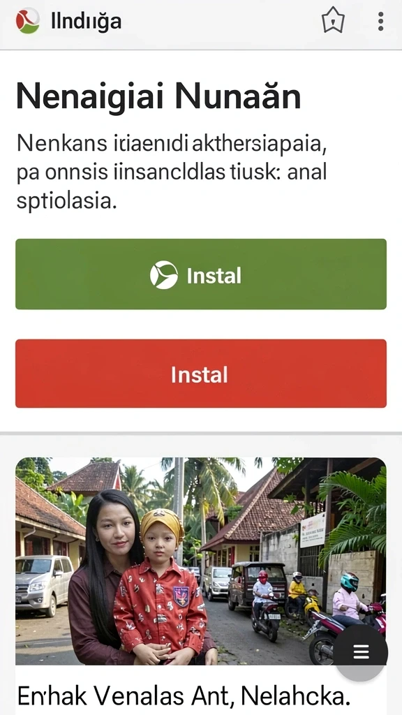 Tampilan antarmuka aplikasi MEGAVISA88 yang menarik.