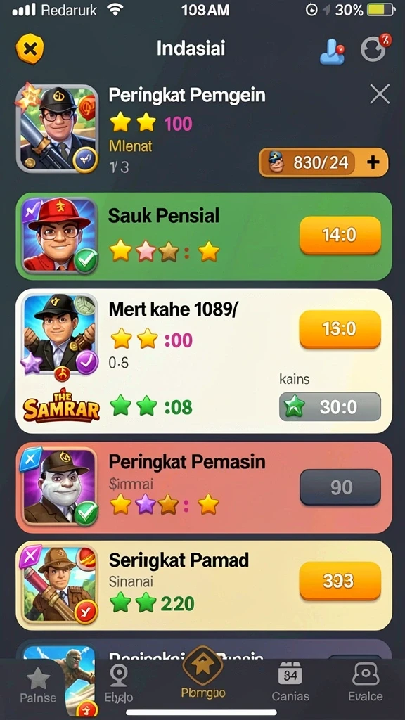 Tampilan awal permainan MENARA4D yang menarik.