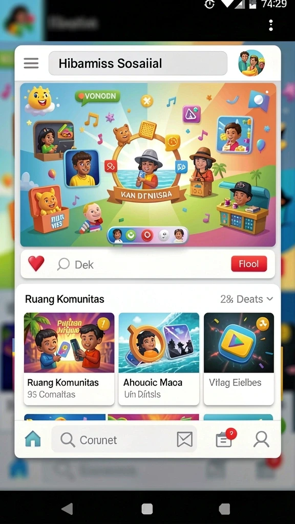 Antarmuka yang mudah digunakan untuk semua pemain.