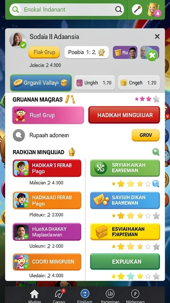 Screenshot menunjukkan leaderboard komunitas yang kompetitif.