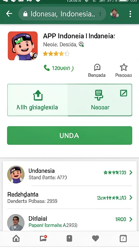 Tampilan antarmuka yang sederhana dan menarik.