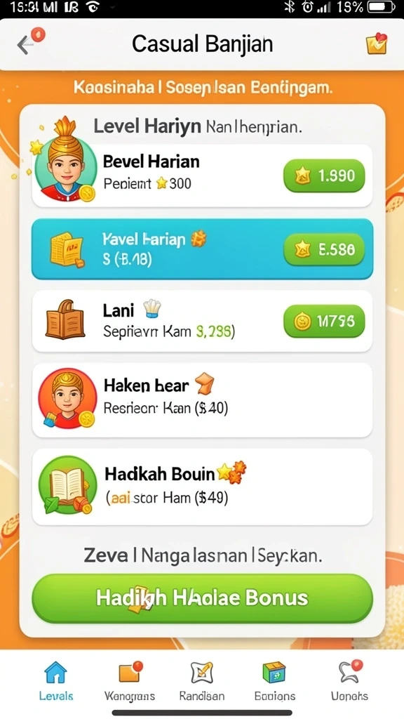 Lingkungan yang kaya detail dan atmosferik.