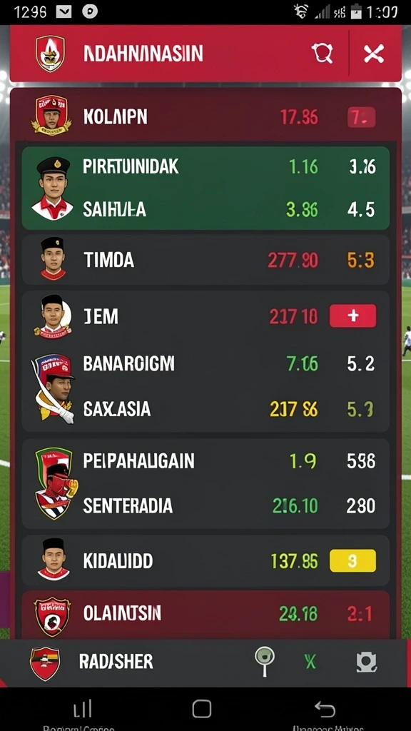 Tampilan antarmuka SAND77 yang menarik dan intuitif.