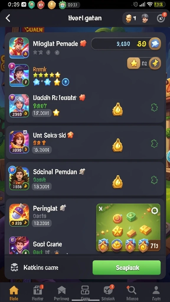 Screenshot dari level baru yang penuh tantangan.