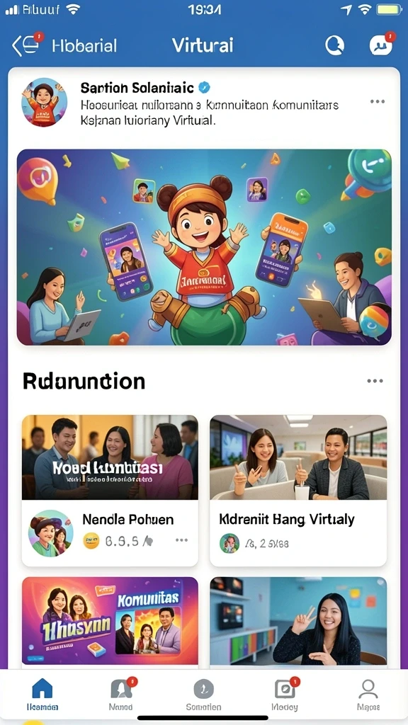 Tampilan utama game dengan berbagai pilihan karakter.