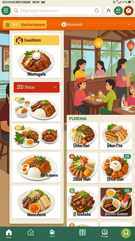 Tampilan antarmuka yang menarik dan user-friendly.